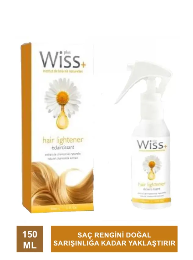 OUTLET - Wiss Plus Papatya Özlü Saç Rengi Açıcı Sprey 150 ml - 1