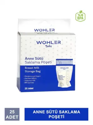 Wohler Baby Anne Sütü Saklama Poşeti 25 Adet - 1