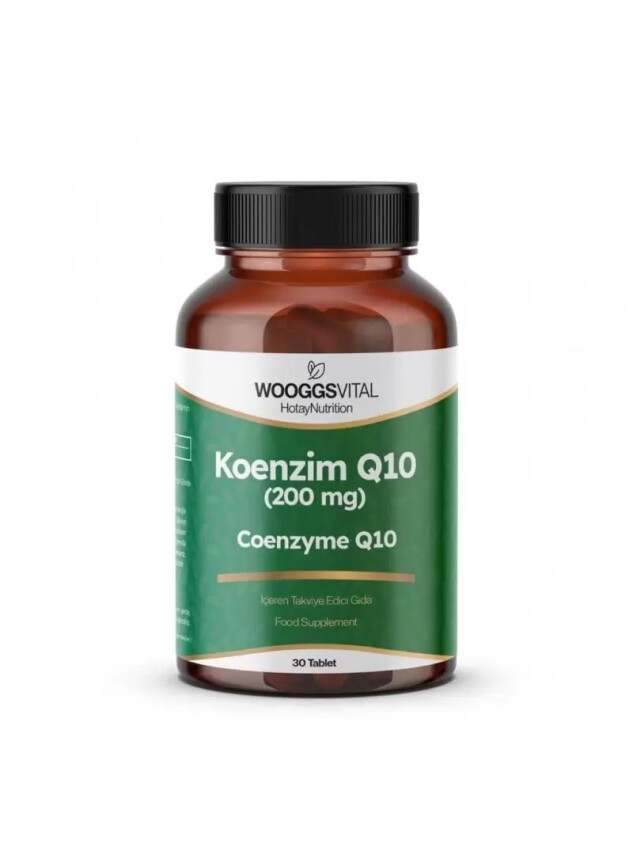 Wooggs Vital Koenzim Q10 ( 200 mg) Takviye Edici Gıda 30 Tablet - Hoda Pharma