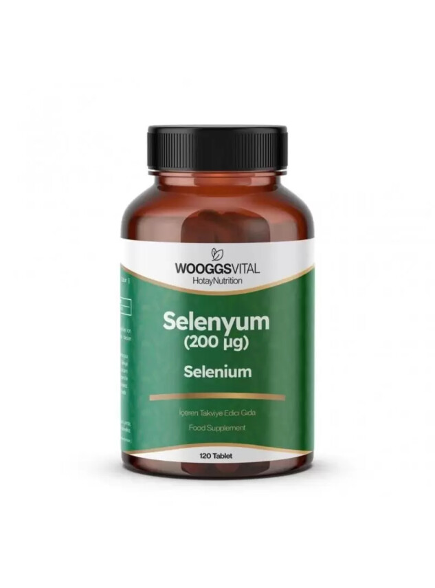 Wooggs Vital Selenyum (200 mcg) Takviye Edici Gıda 120 Tablet - Hoda Pharma