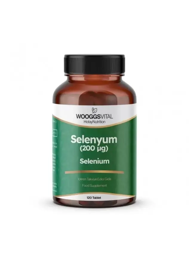 Wooggs Vital Selenyum (200 mcg) Takviye Edici Gıda 120 Tablet - 1