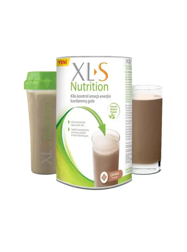 XL-S Nutrition Çikolata Aromalı Takviye Edici Gıda 520gr + Shaker Hediyeli - 1