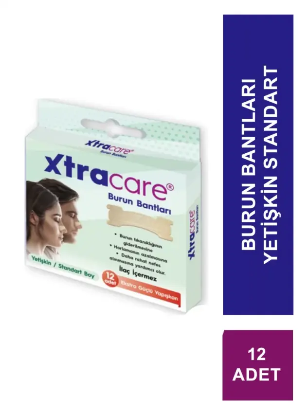 Xtracare Yetişken Standart Burun Bantları 12 Adet - 1