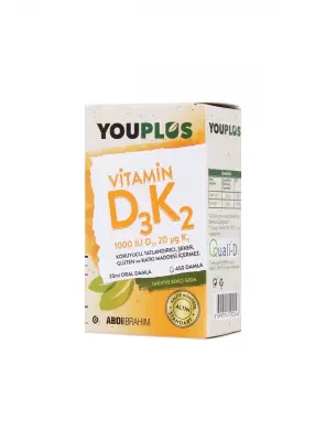Youplus D3K2 Vitamin Damla 20 ml - Abdi İbrahim