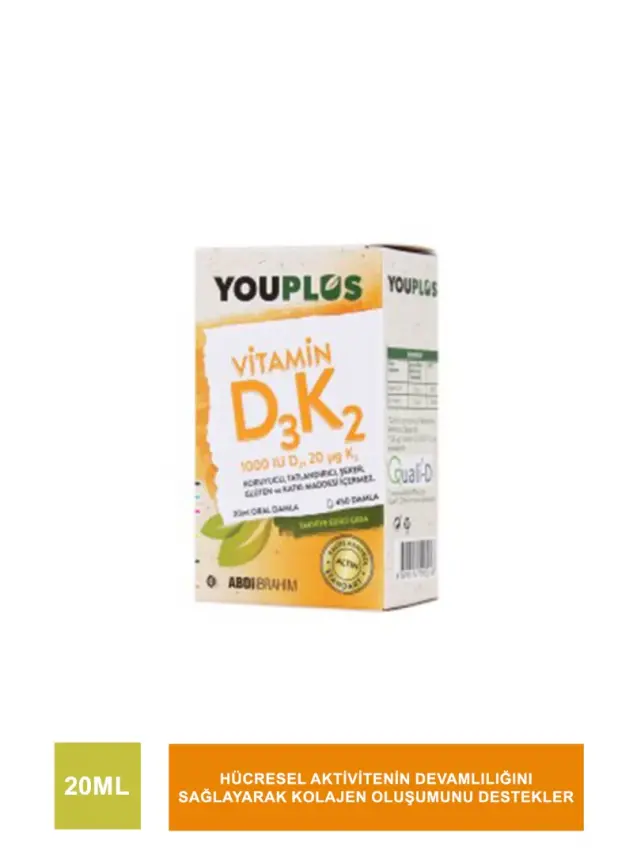 Youplus D3K2 Vitamin Damla 20 ml - 2