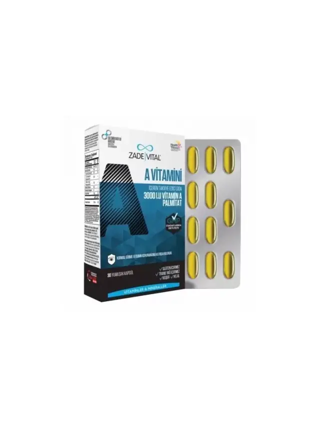 Zade Vital A Vitamini 3000 mg 30 Kapsül - 1