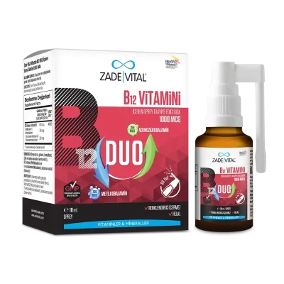 Zade Vital B12 Duo Vitamini 10ml Sprey - 1