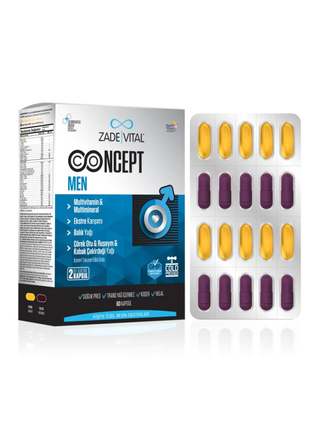 Zade Vital Concept Men 60 Kapsül - Zade Vital