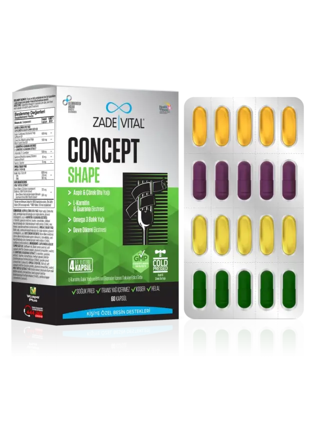 Zade Vital Concept Shape 60 Kapsül - 1