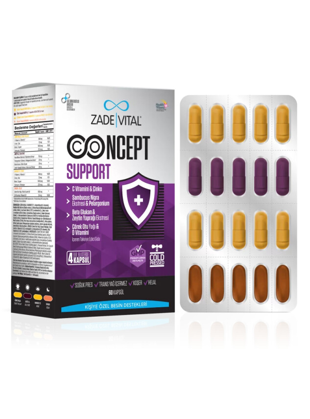 Zade Vital Concept Support 60 Kapsül - Zade Vital