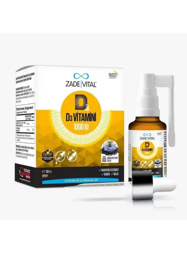 Outlet - Zade Vital D3 1000IU Sprey 20 ml - 1