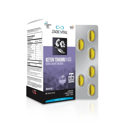 Zade Vital Keten Tohumu Yağı 60 Kapsül - Zade Vital