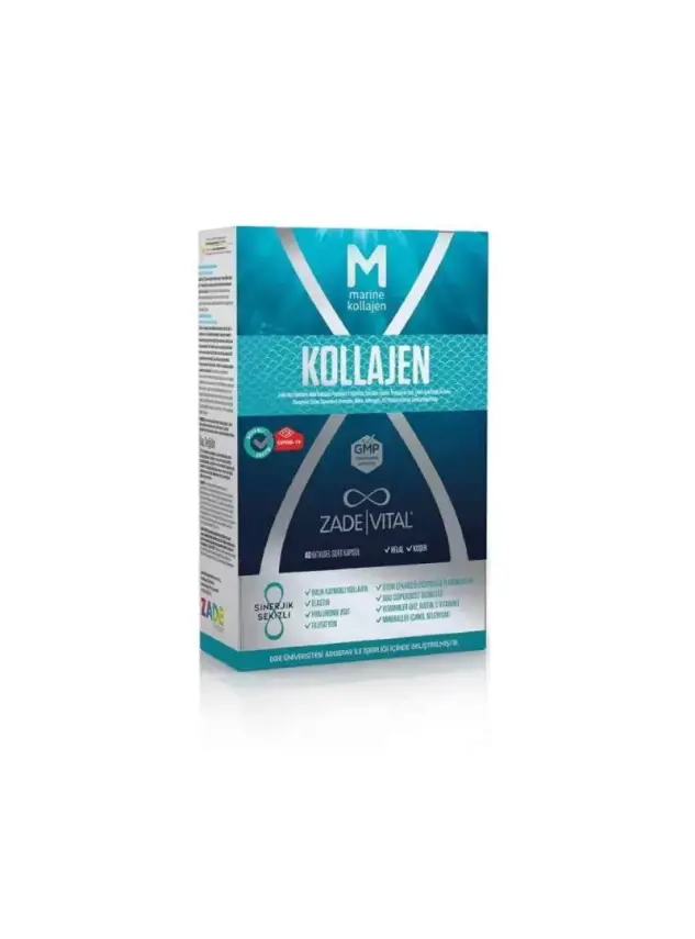 Zade Vital Marine Collagen + Hyaluronic Acid 40 Kapsül - 1