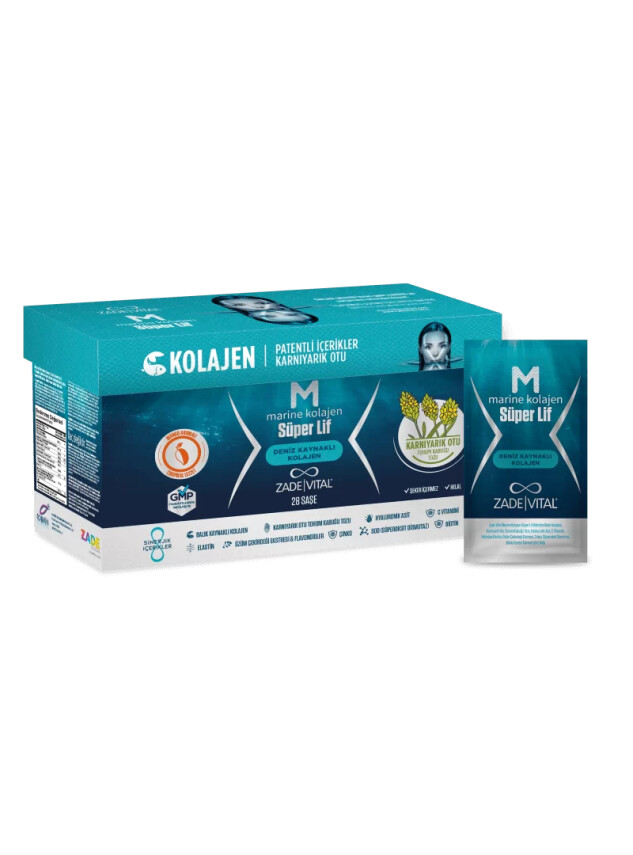 Zade Vital Marine Kolajen Süper Lif 28 Saşe - Zade Vital