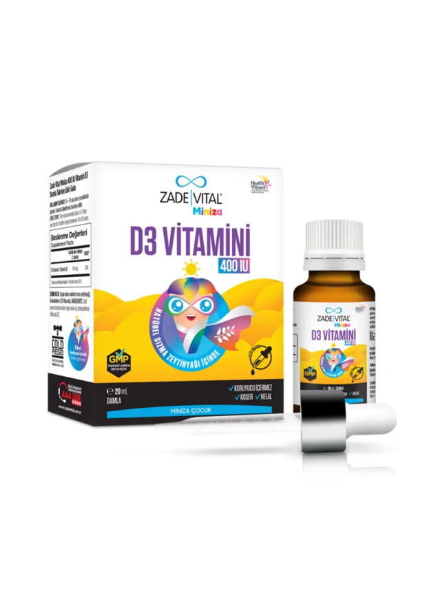 Zade Vital Miniza D3 Vitamin Damla 20 ml - Zade Vital