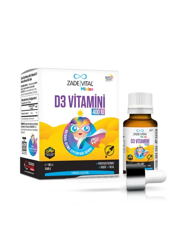 Zade Vital Miniza D3 Vitamin Damla 20 ml - 1