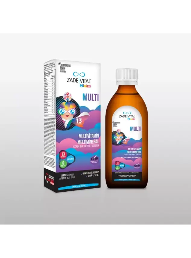 Zade Vital Miniza Multi Şurup 150 ml - 1
