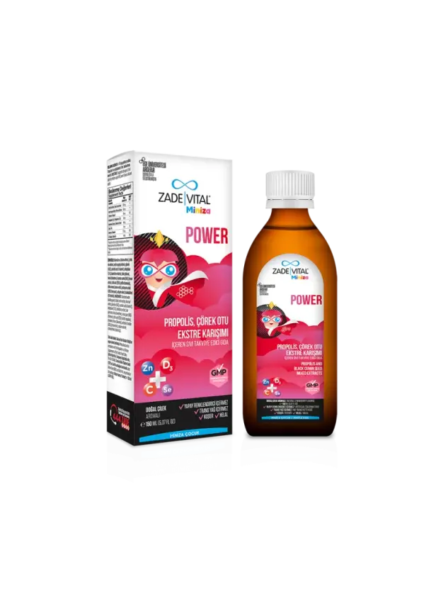 Zade Vital Miniza Power Sıvı Takviye Edici Gıda 150 ml - 1