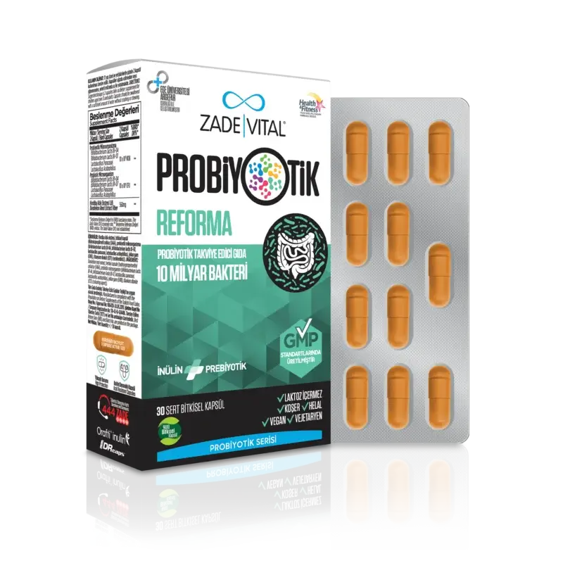 Zade Vital Probiotics Reforma 30 Kapsül - 1