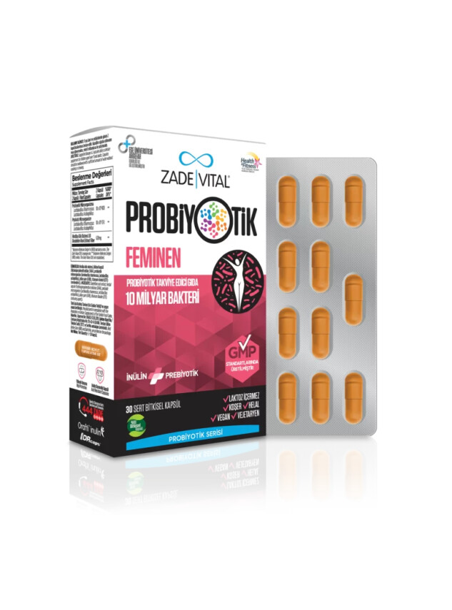 Zade Vital Probiyotik Feminen 30 Kapsül - Zade Vital