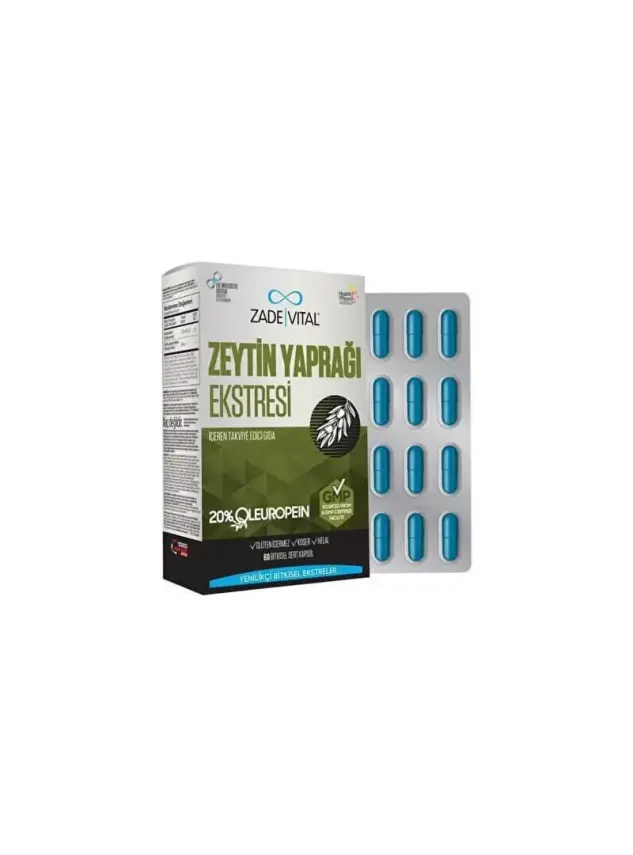 Zade Vital Zeytin Yaprağı Ekstresi 60 Kapsül - 1