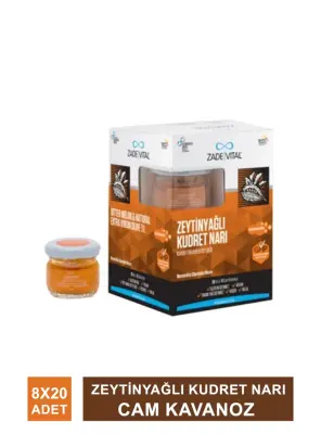 Zade Vital Zeytinyağlı Kudret Narı 20 ml x 8 Cam Kavanoz - 2