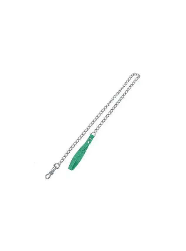 Zampa Yumuşak Dokulu Yeşil Köpek Gezdirme Zinciri 2.0 mm x 120 cm - 1