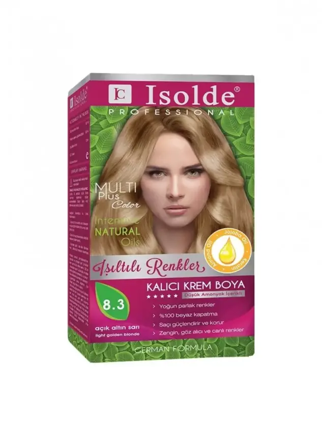 Zigavus Isolde Bitkisel Saç Boyası 8.3 - Açık Altın Sarı - - 1