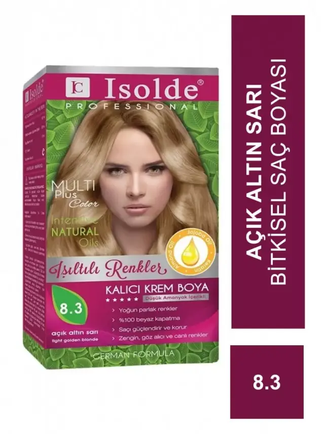 Zigavus Isolde Bitkisel Saç Boyası 8.3 - Açık Altın Sarı - - 2