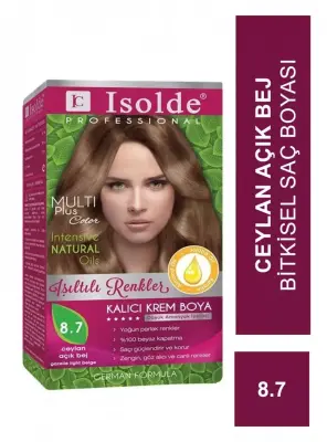 Zigavus Isolde Bitkisel Saç Boyası 8.7 - Ceylan Açık Bej - - 1