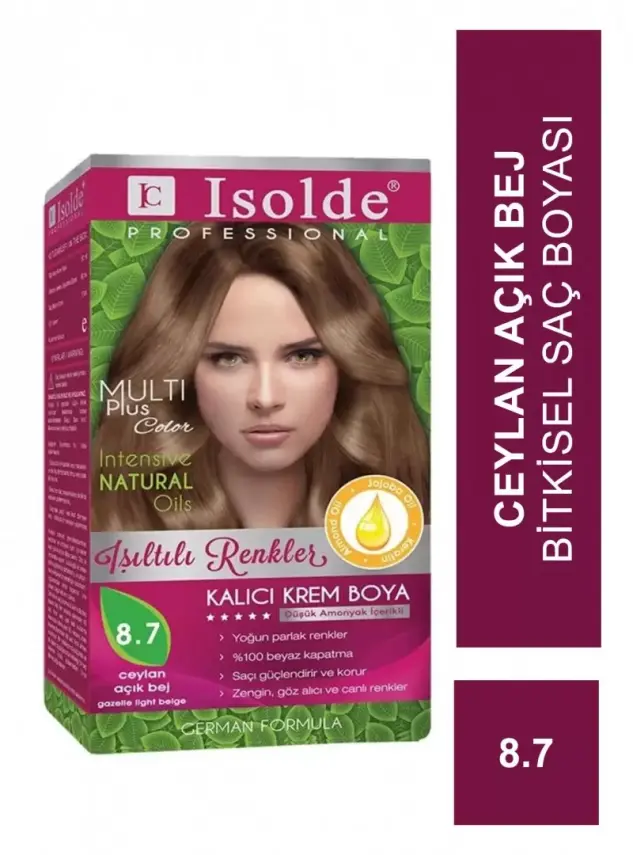 Zigavus Isolde Bitkisel Saç Boyası 8.7 - Ceylan Açık Bej - - 1