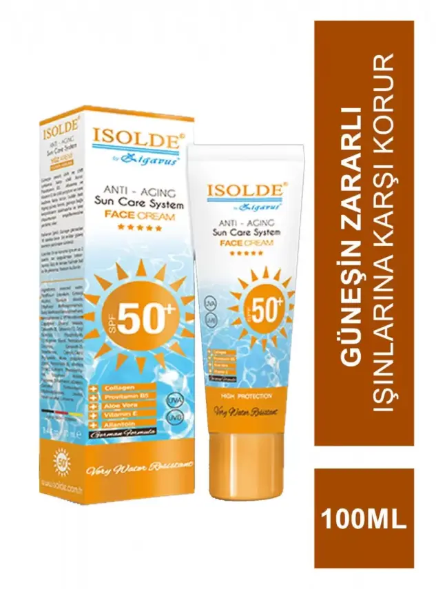 Zigavus Isolde Güneş Koruyucu Yüz Kremi Spf50+ 100ml - 1