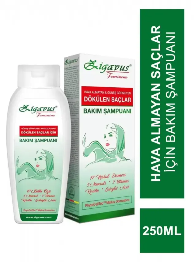 Zigavus Kapalı Saçlar İçin Bakım Şampuanı 250 ml - 2