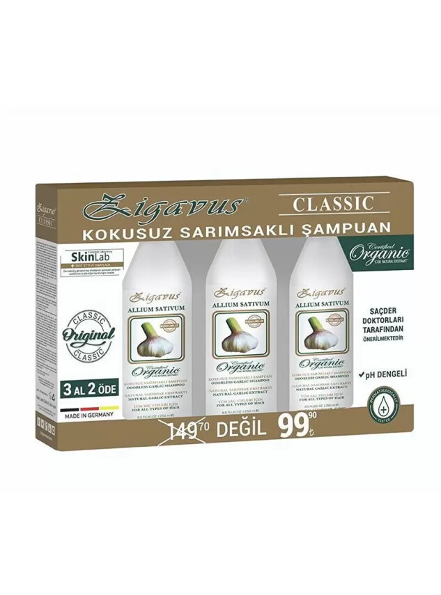 Zigavus Kokusuz Sarımsaklı Şampuan 3 Al 2 Öde - Zigavus