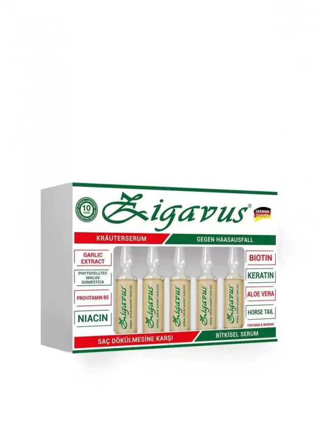 Zigavus Saç Dökülmesine Karşı Kür Ampül 4x5 ml - 1
