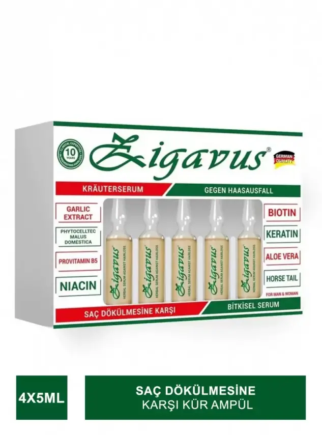 Zigavus Saç Dökülmesine Karşı Kür Ampül 4x5 ml - 2