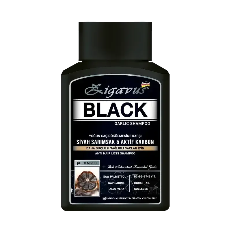 Zigavus Siyah Sarımsak ve Aktif Karbon Şampuan 300 ml - 1