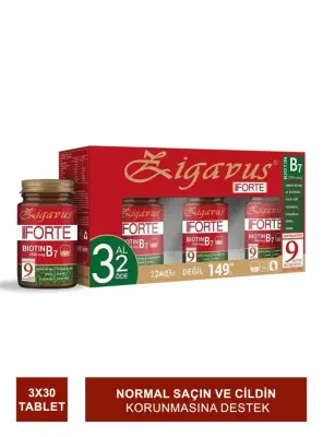Zigavus Ultra Forte Biotin B7 2500mcg 30 Tablet | 3 Al 2 Öde - 2