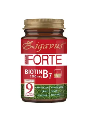 Zigavus Ultra Forte Biotin B7 2500mcg 30 Tablet - 1