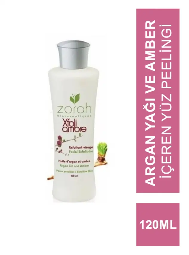 Zorah Xfoliambre Argan yağı ve Amber içeren yüz peelingi 120 ml - 1