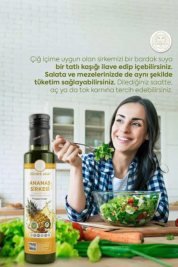 Zühre Ana Ananas Sirkesi Doğal Fermantasyon - 2